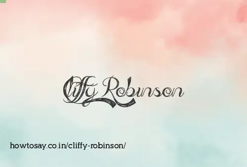 Cliffy Robinson