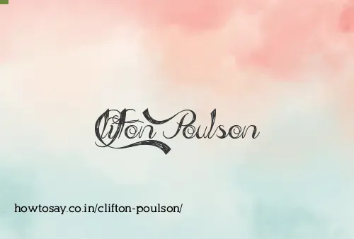Clifton Poulson