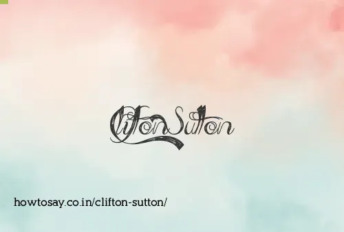Clifton Sutton
