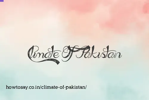 Climate Of Pakistan