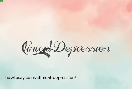Clinical Depression