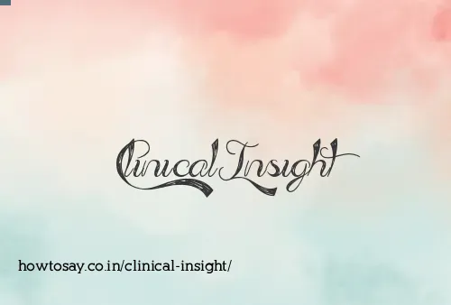 Clinical Insight