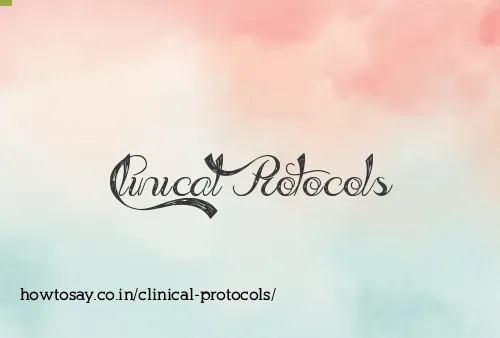 Clinical Protocols