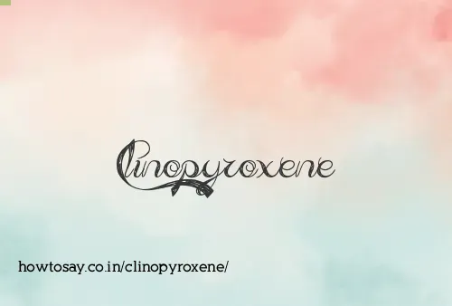 Clinopyroxene