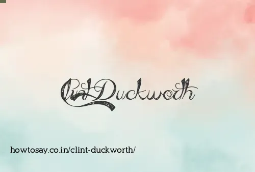Clint Duckworth
