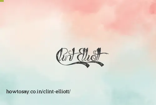 Clint Elliott