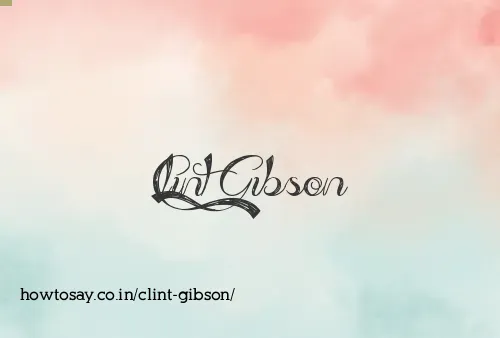 Clint Gibson