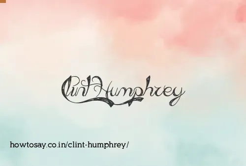 Clint Humphrey