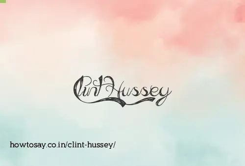 Clint Hussey