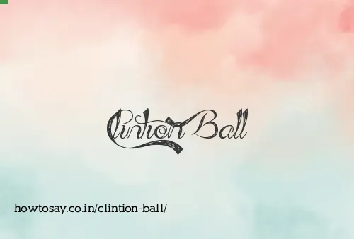 Clintion Ball