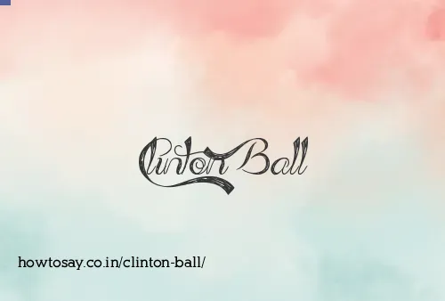 Clinton Ball