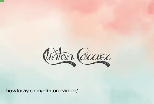 Clinton Carrier