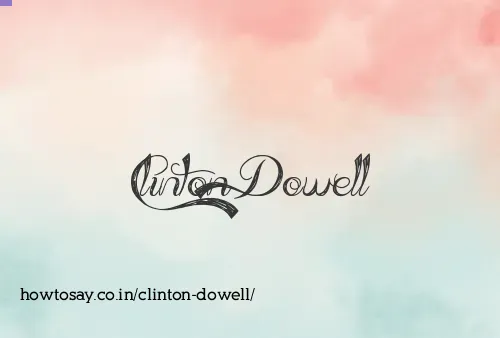 Clinton Dowell