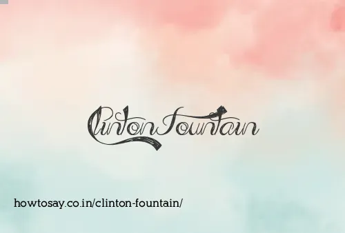 Clinton Fountain