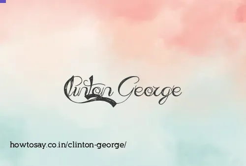 Clinton George