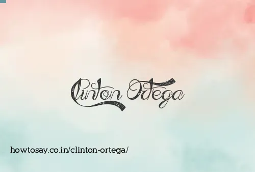 Clinton Ortega