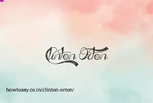 Clinton Orton
