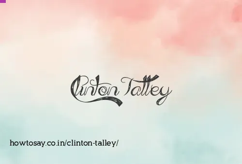 Clinton Talley