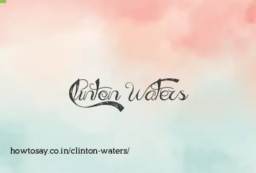 Clinton Waters