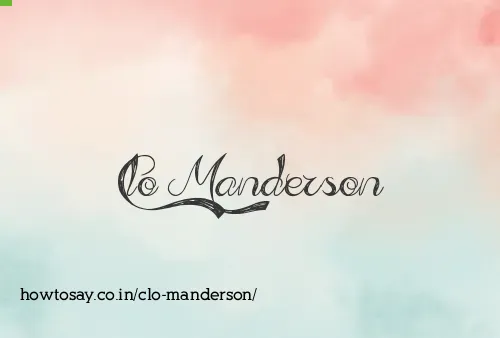 Clo Manderson