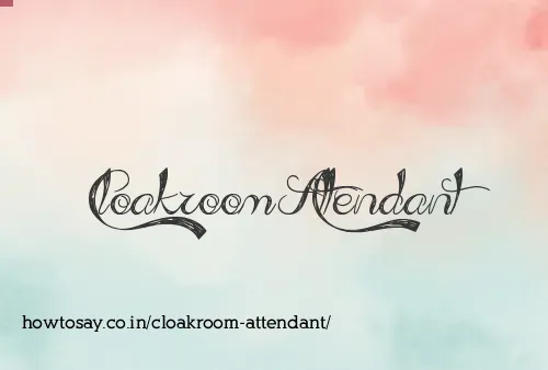 Cloakroom Attendant