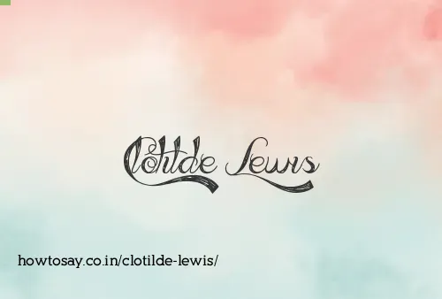 Clotilde Lewis
