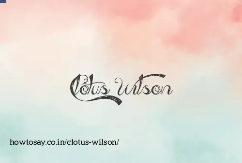 Clotus Wilson