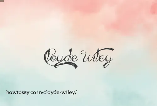 Cloyde Wiley