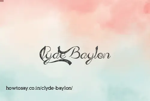 Clyde Baylon