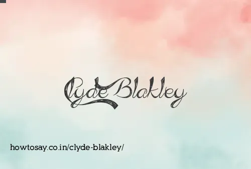 Clyde Blakley