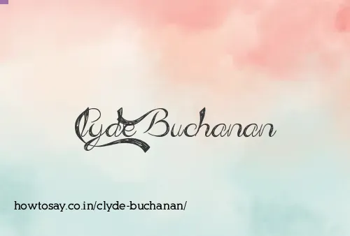 Clyde Buchanan