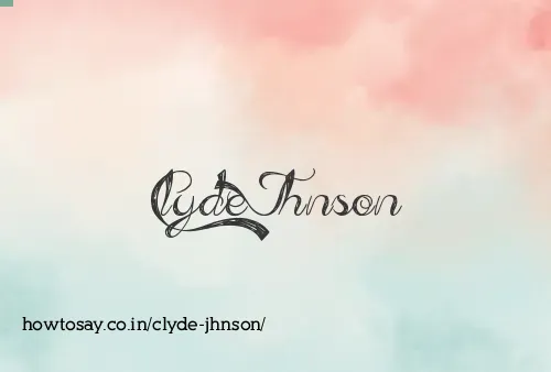 Clyde Jhnson