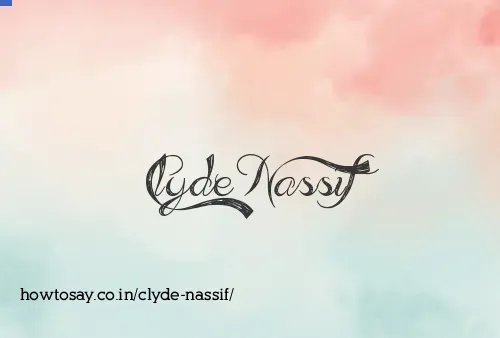 Clyde Nassif