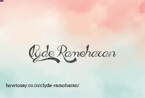 Clyde Ramoharan