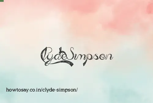 Clyde Simpson