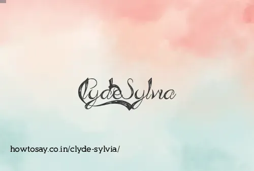 Clyde Sylvia