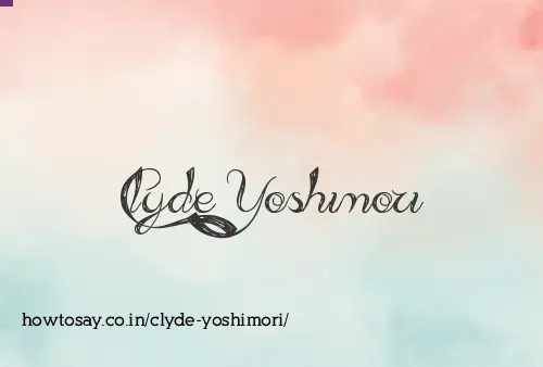 Clyde Yoshimori