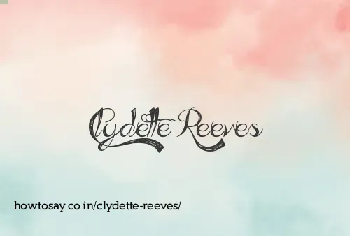 Clydette Reeves