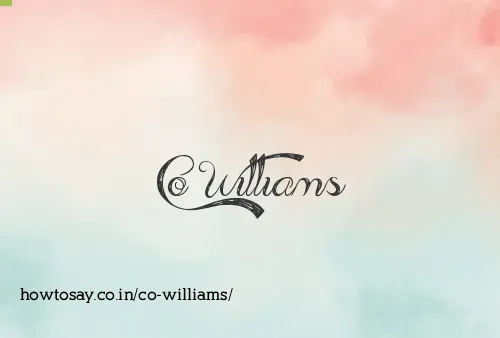 Co Williams