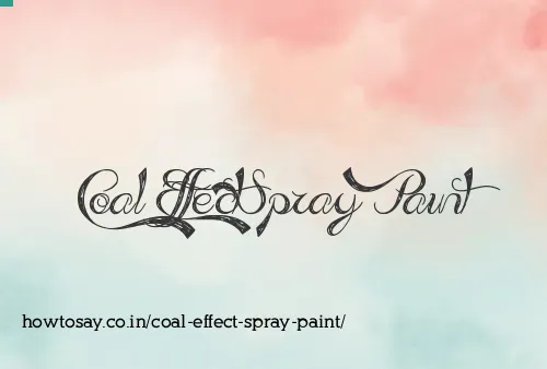 Coal Effect Spray Paint