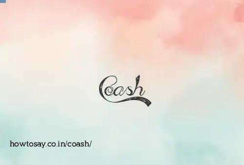 Coash