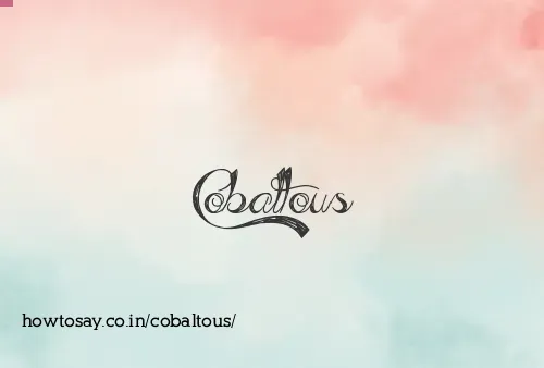 Cobaltous