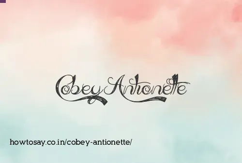 Cobey Antionette