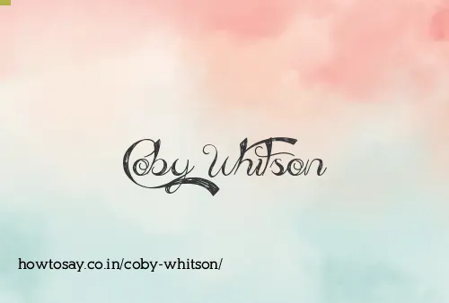 Coby Whitson