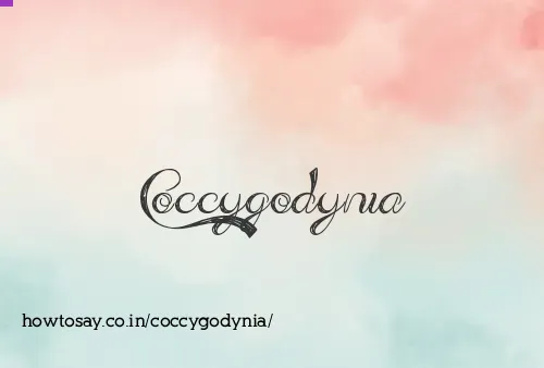 Coccygodynia