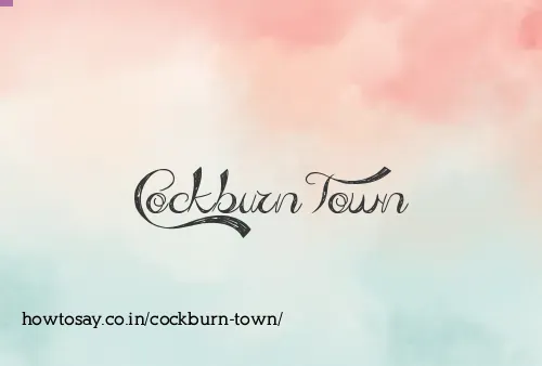 Cockburn Town
