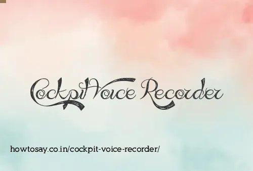 Cockpit Voice Recorder
