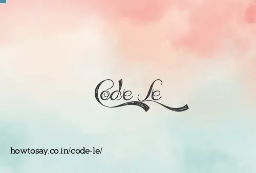 Code Le