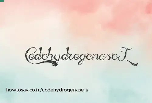 Codehydrogenase I