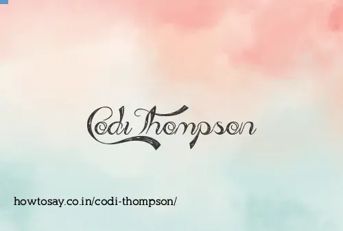 Codi Thompson